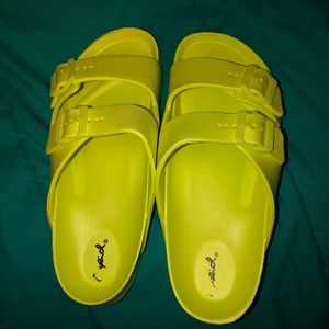 Lime Green Sandals